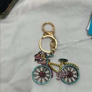 Colorful Bicycle Keychain Accessory